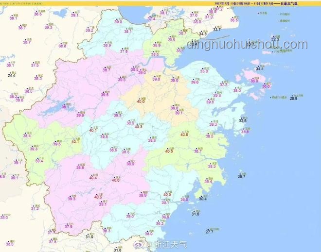40℃高温与浙江当前天气对比分析